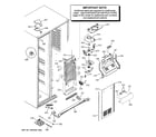 GE PSC23MSWDSS freezer section diagram