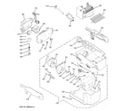 GE PSC23NSWDSS ice maker & dispenser diagram