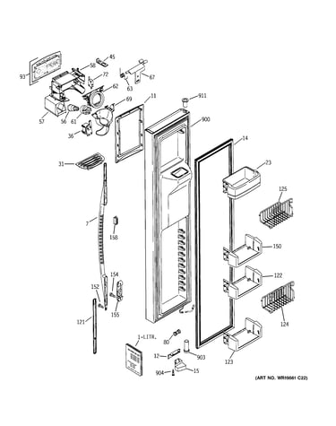 Freezer door