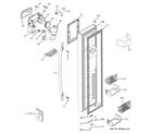 GE PSE27NHWACSS freezer door diagram