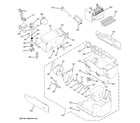 GE PSF26PGSCWS ice maker & dispenser diagram