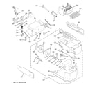 GE SSL27RGTABS ice maker & dispenser diagram