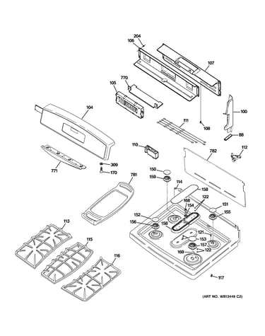 Control panel & cooktop