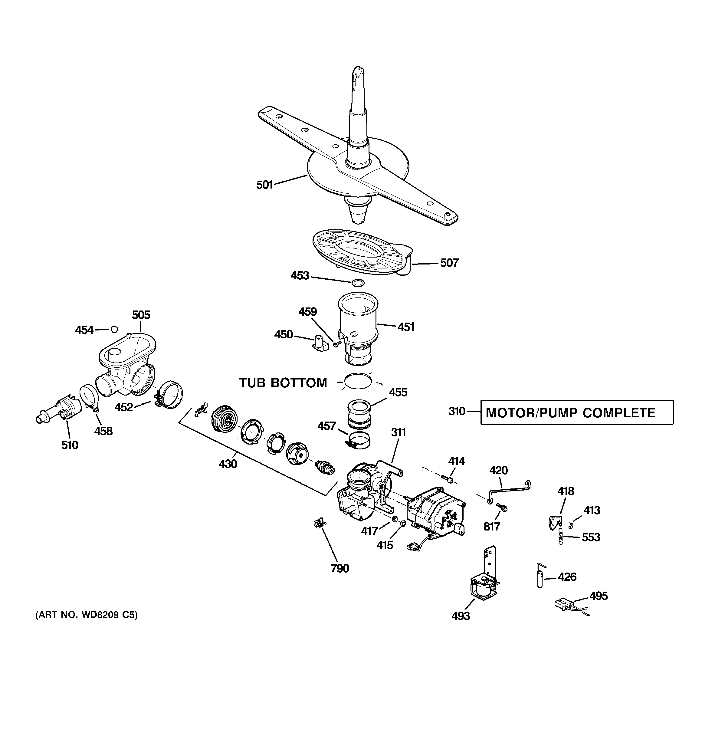 Motor-pump mechanism