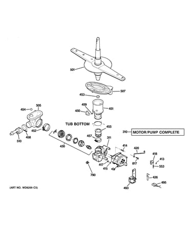 Motor-pump mechanism