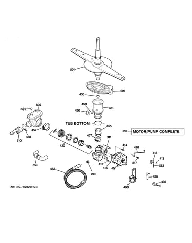 Motor-pump mechanism