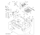 GE GSE22KETCFSS ice maker & dispenser diagram