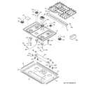 GE JGSP28SEK5SS cooktop diagram