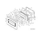 GE JGSP28SEK5SS door diagram