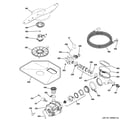 GE PDW8900N20BB motor-pump mechanism diagram