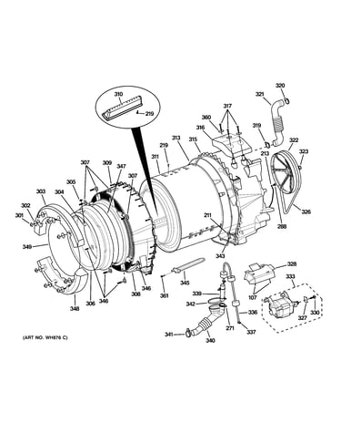 Tub & motor