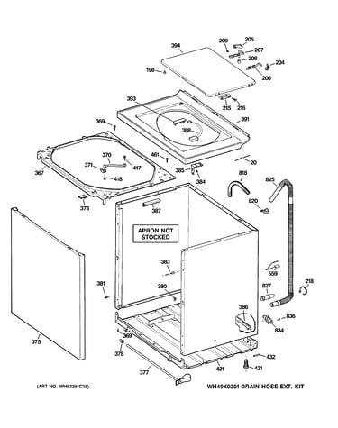 Cabinet, cover & front panel