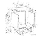 GE DHDSR46EG2WW cabinet diagram