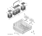 GE PDW7800N20BB lower rack assembly diagram