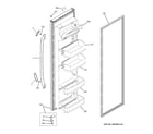 GE ESL25JFWFBS fresh food door diagram