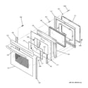 GE JCB968TK4WW door diagram