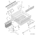 GE EDW6160N20SS upper rack assembly diagram