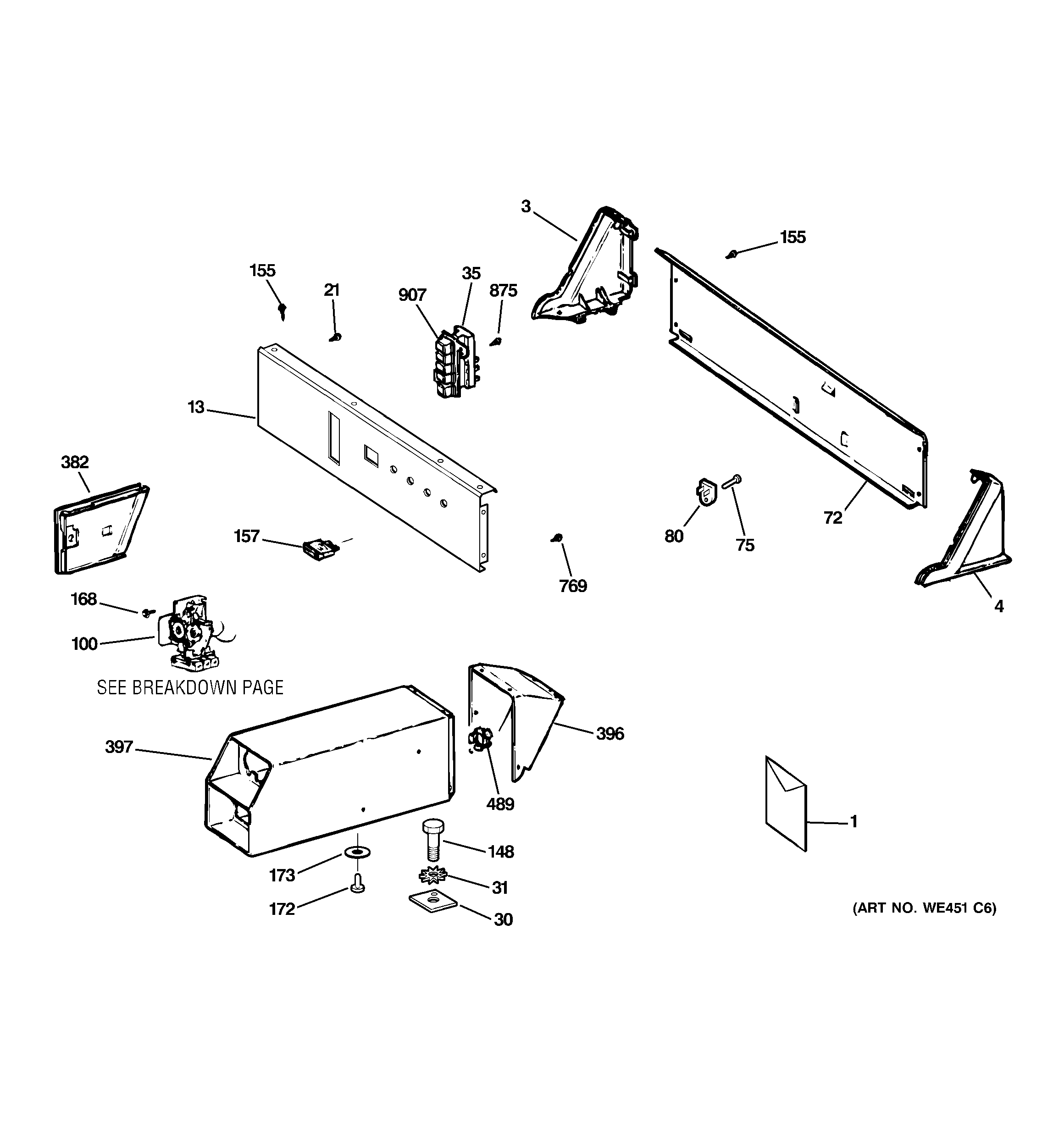 CONTROL PANEL & COIN BOX ASSEMBLY