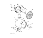 GE DCCB330GG1WC drum diagram