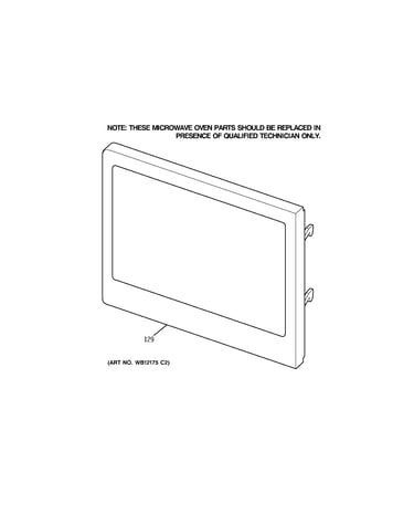 Microwave door