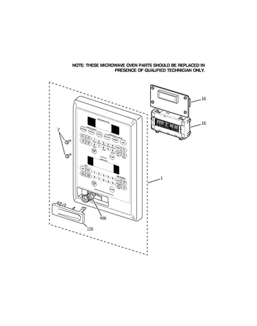 Microwave control panel