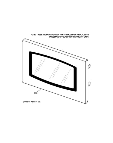 Microwave door