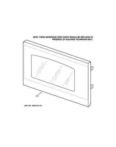 Microwave door
