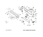 GE WHDSR209DAWW controls & backsplash diagram