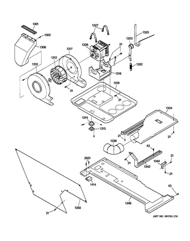 Dryer motor, blower & belt