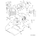 GE ZICP360SLBSS sealed system & mother board diagram