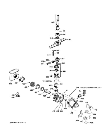 Motor-pump mechanism
