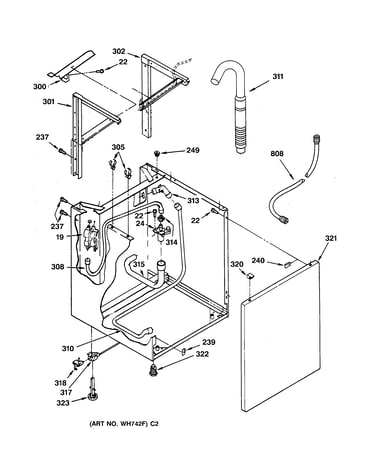 Washer cabinet parts