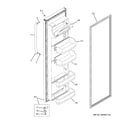 GE GSH22JSTCSS fresh food door diagram