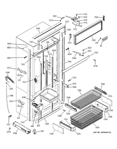 Freezer section, trim & components