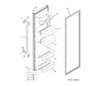 GE GSL22JFTDBS fresh food door diagram