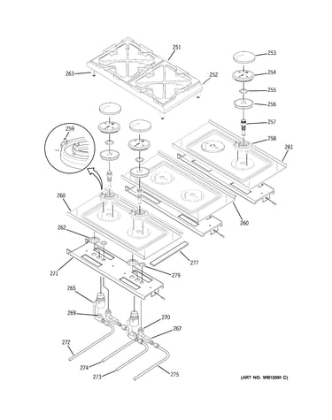 Gas & burner parts