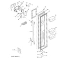 GE GCE23LHWAFWW freezer door diagram