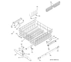 GE GLD6900N10CC upper rack assembly diagram