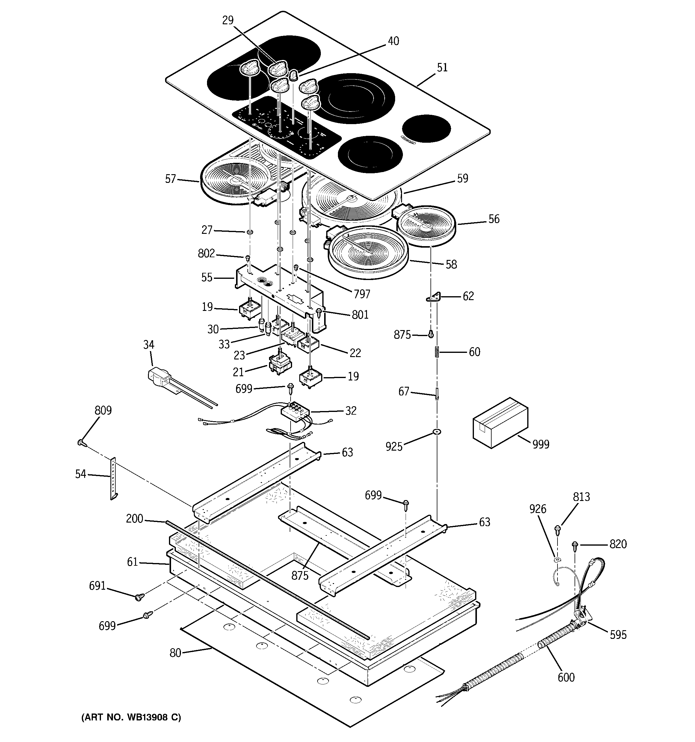 CONTROL PANEL & COOKTOP