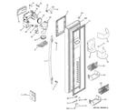 GE PSC23SGRBSS freezer door diagram