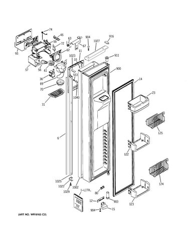 Freezer door