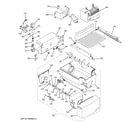 GE PSH23SGNABS ice maker & dispenser diagram