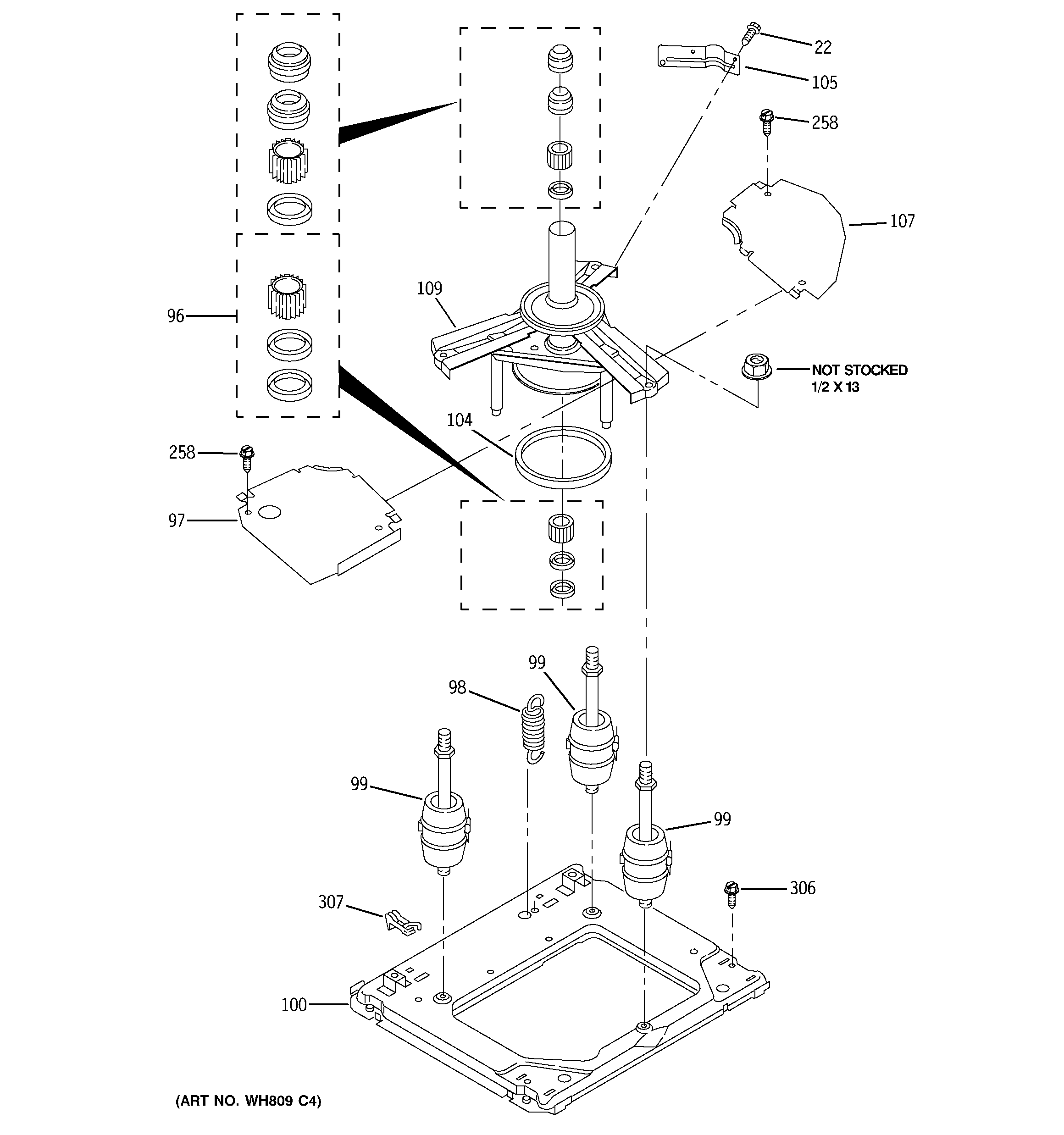 Machine base parts