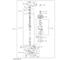 GE WSM2480D3WW gearcase prts diagram
