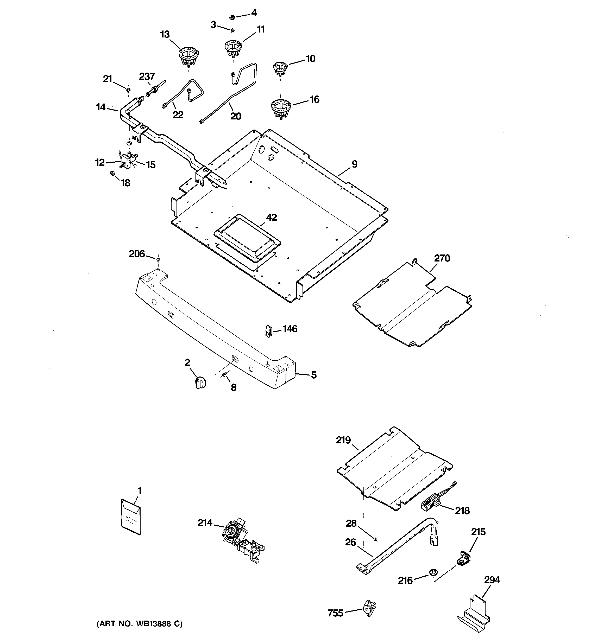 Gas & burner parts
