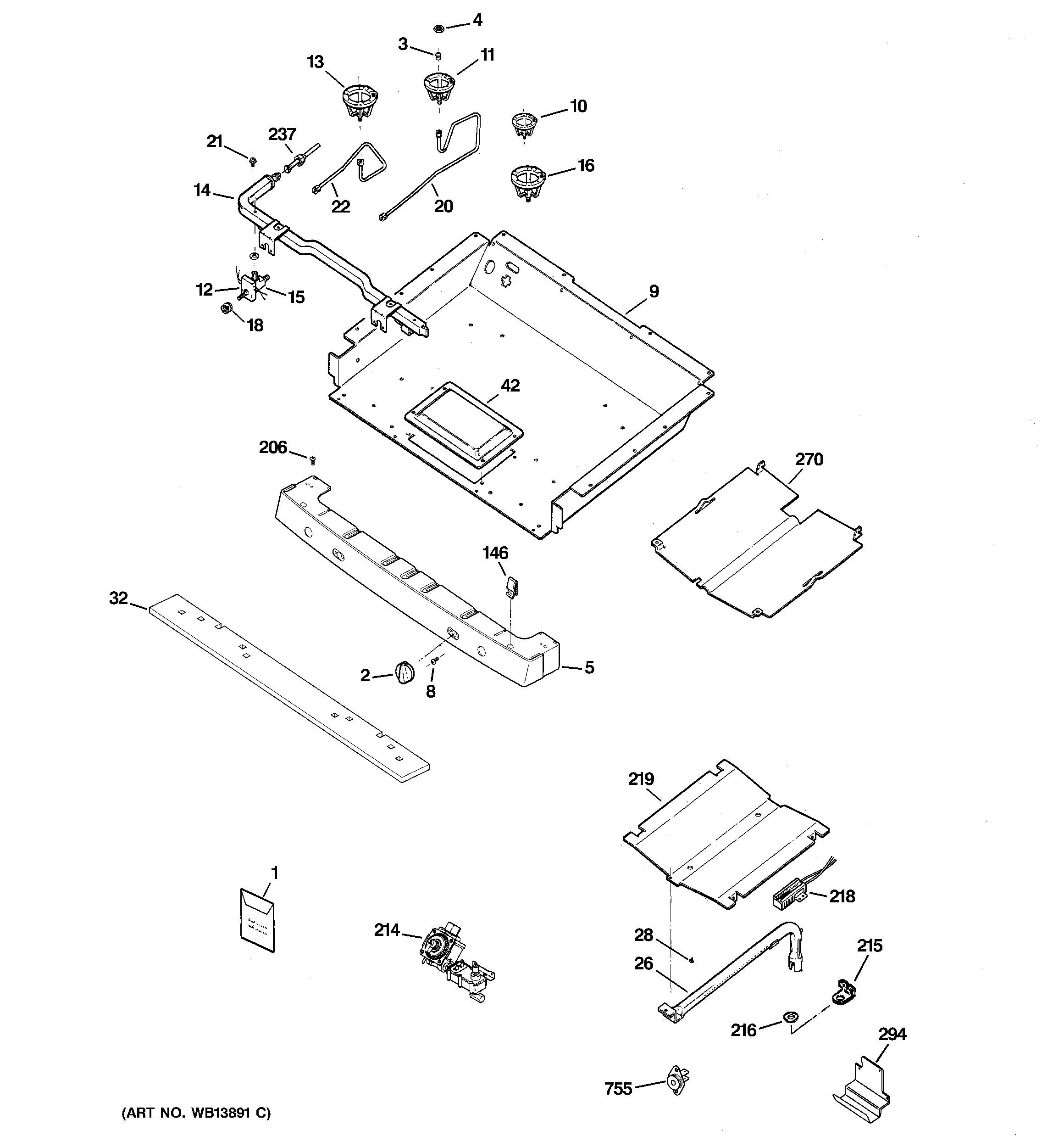 Gas & burner parts