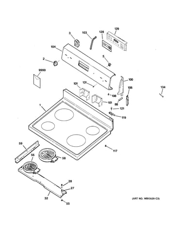 Control panel & cooktop