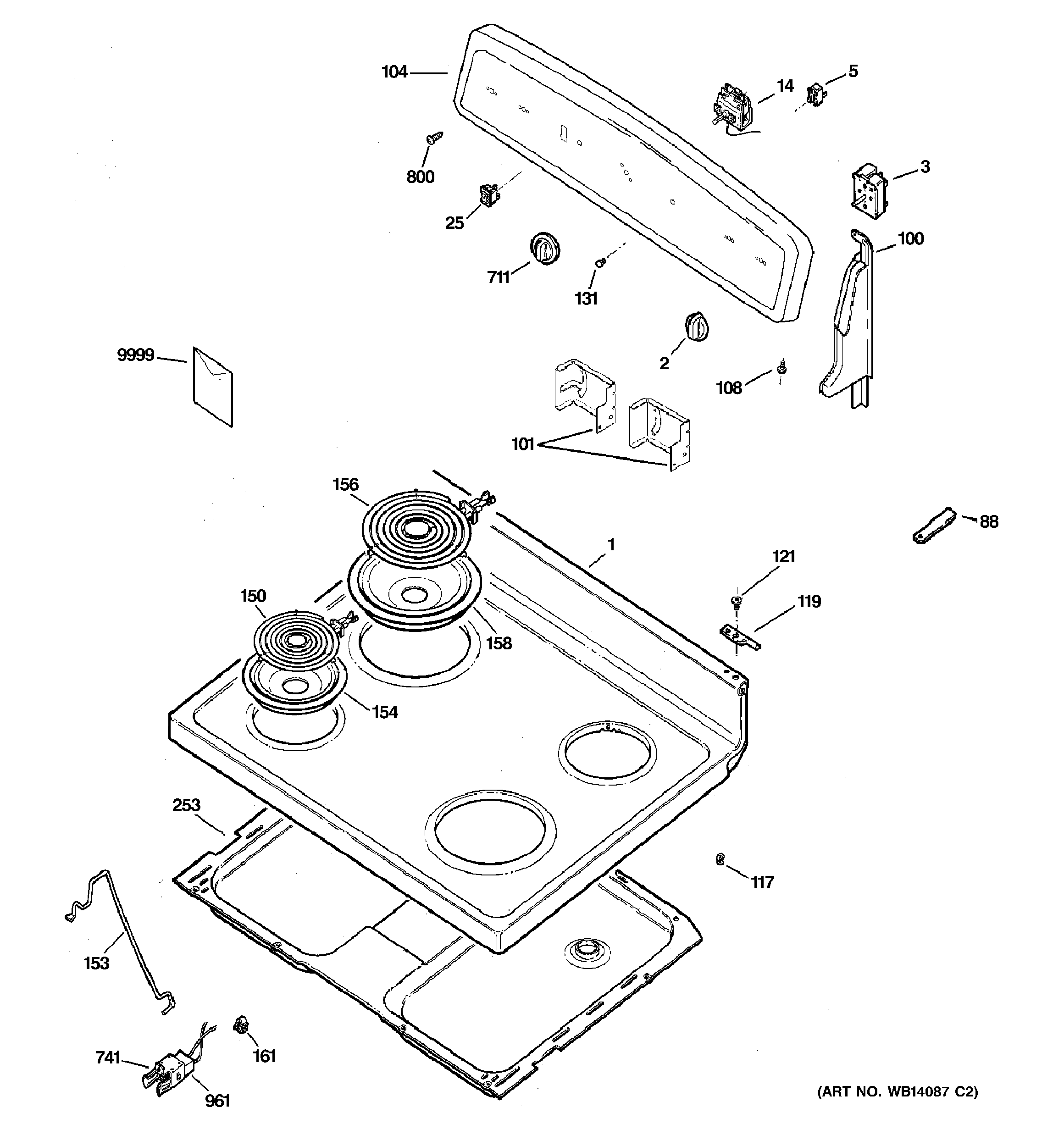 CONTROL PANEL & COOKTOP