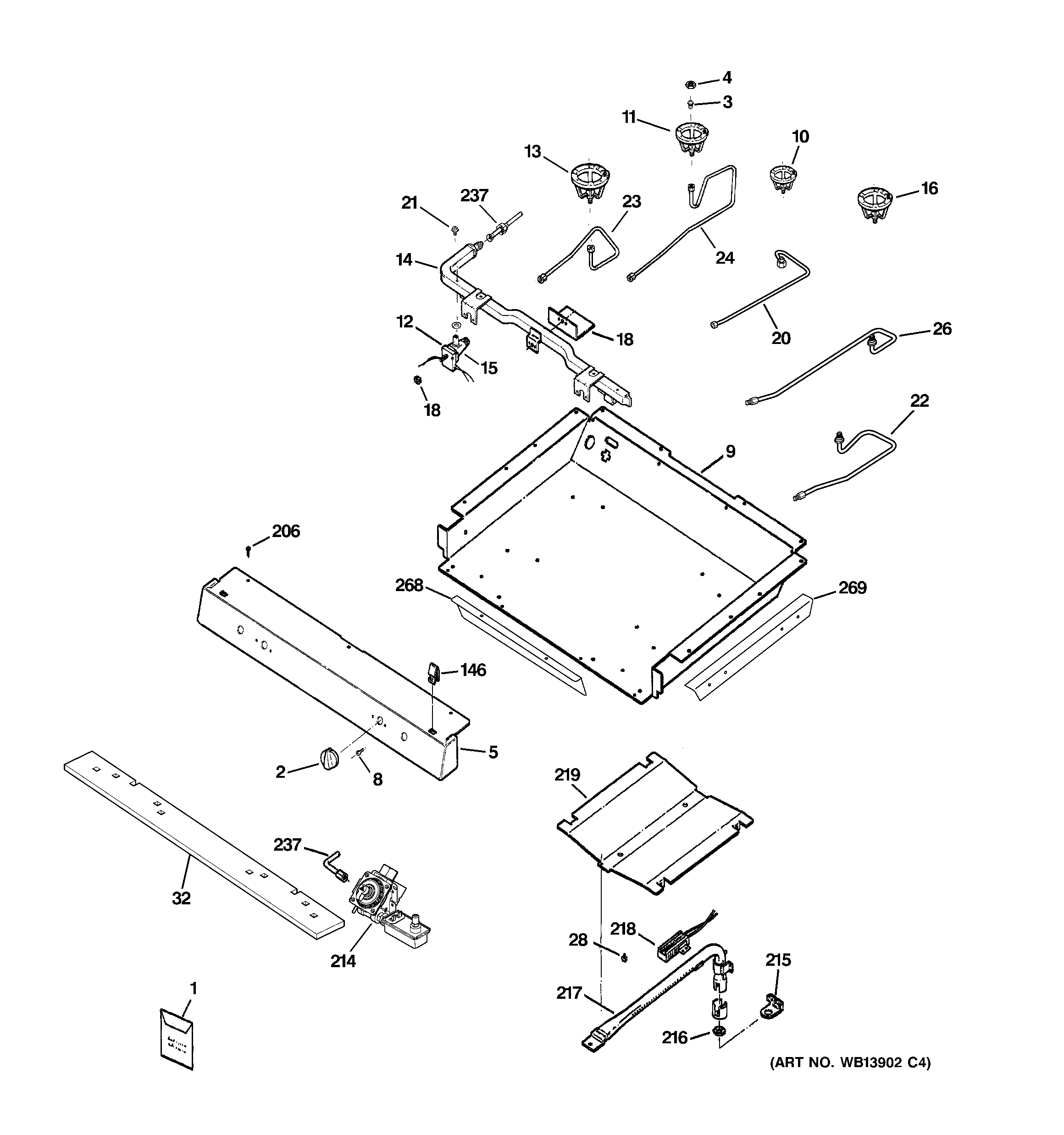 Gas & burner parts