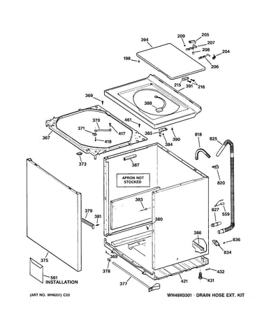 Cabinet, cover & front panel